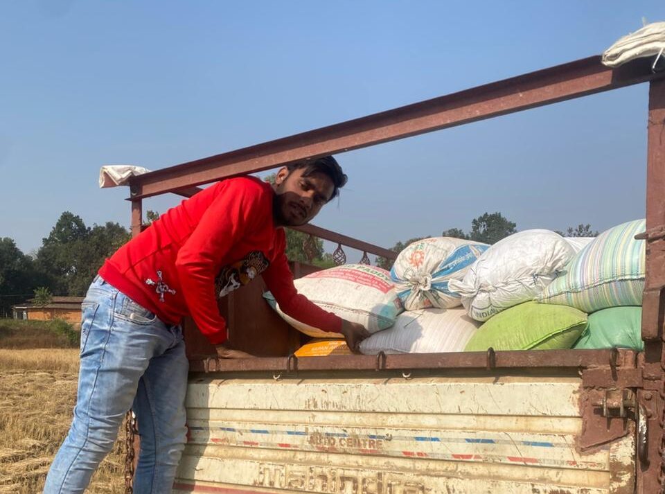 Illegal Transportation: Man caught illegally transporting fortified mixed rice in Krishnapur