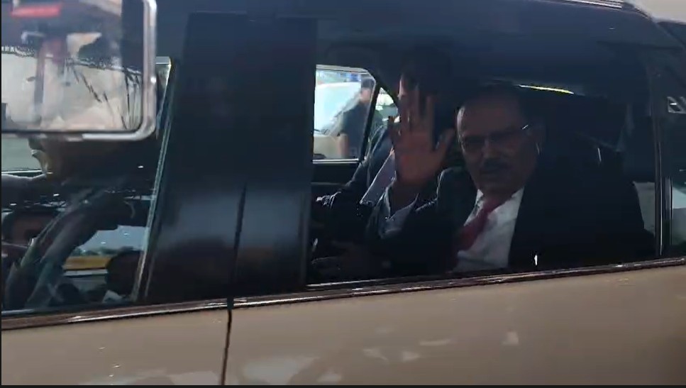 DGP-IG Conference Update: Raipur Big Breaking...! NSA Chief Ajit Doval arrives in Raipur...will participate in the three-day DGP-IG conference...Watch the video here