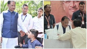 CM Jandarshan : जनदर्शन का पहला दिन…! पैरों से सपनों को रंग देती पूनम…CM साय ने दी नई उड़ान…अब मिलेगी शिक्षा और छात्रवृत्ति