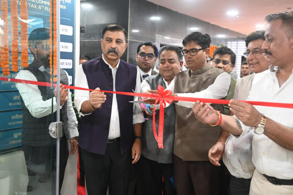 Finance Minister OP Choudhary inaugurated the new state-of-the-art GST building in Naya Raipur...! GST 2.0 brings significant relief to the public.