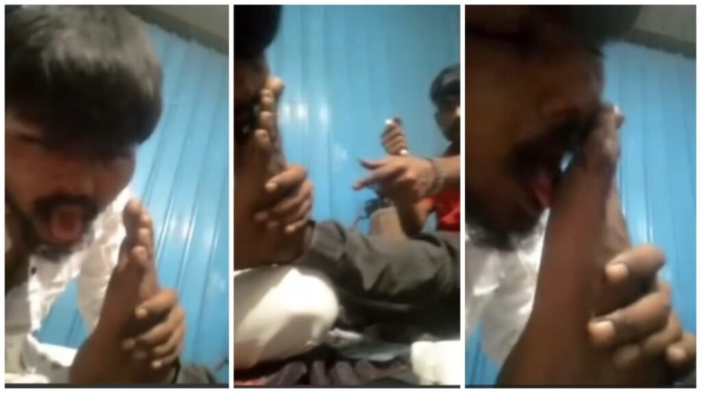 Cruelty to a Youth : चाकू की नोक पर युवक से मारपीट करते हुए पैर के तलवे चटवाए…माफी मंगवाया…Video देखकर सिहर उठे…यहां देखें