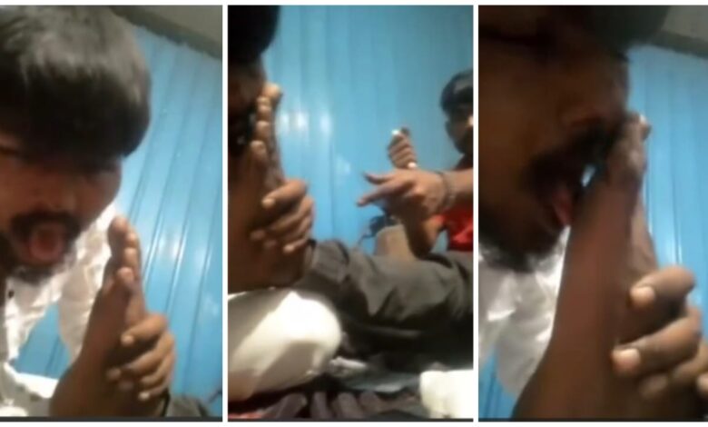 Cruelty to a youth: A young man was beaten at knifepoint, forced to lick his feet, and was made to apologize. The video sent shivers down his spine. Watch it here.