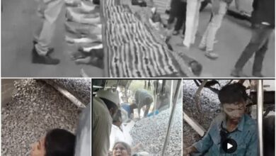 Horrific Road Accident: A heartbreaking scene... a bus-truck collision! 20 people died in agony, buried under concrete...! The faint-hearted should not view these disturbing images.