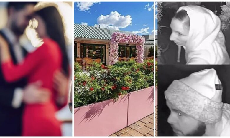 Sex in a Restaurant: A couple who came to steal changed their minds! Seeing a 'restaurant' decorated with roses, they first had sex... then stole cash and alcohol... CCTV footage revealed