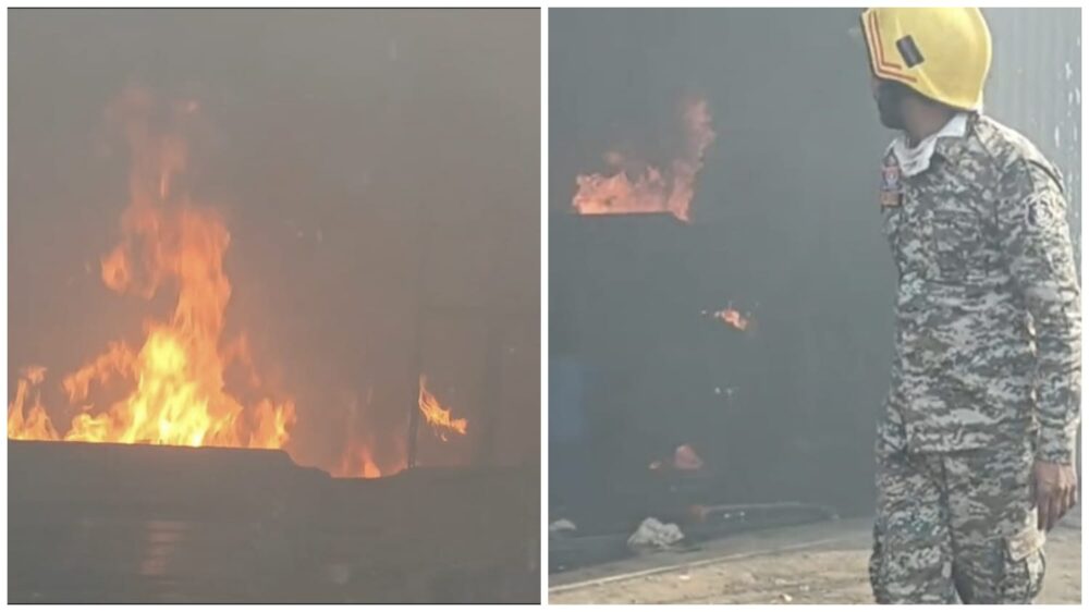 Steel Craft Furniture Factory: Raipur Breaking News... Fire breaks out at factory in Urla police station area! Several workers are reported trapped... A fire is suspected during welding... Watch the video here.