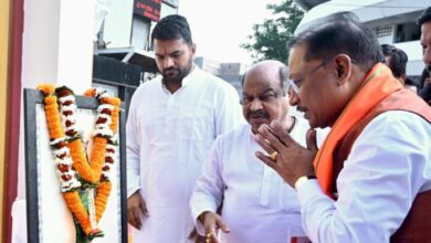CM Vishnu: The Chief Minister paid homage to Chhattisgarh Mata by garlanding her statue, with the blessings of Chhattisgarh Mata, he made an indelible resolve to develop the state.