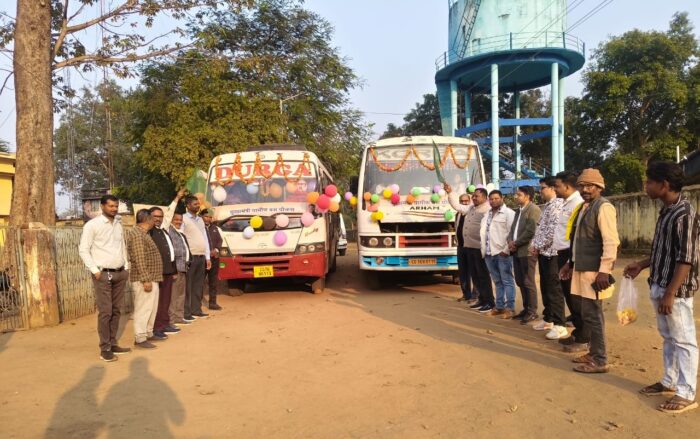 CM Rural Bus Service: New rural bus service started in Bharatpur, wave of happiness among villagers due to Chief Minister Rural Bus Service