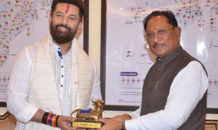 Courtesy Meet: Chief Minister Vishnudev Sai holds a crucial meeting with Union Minister Chirag Paswan, giving a new direction to food processing in the state