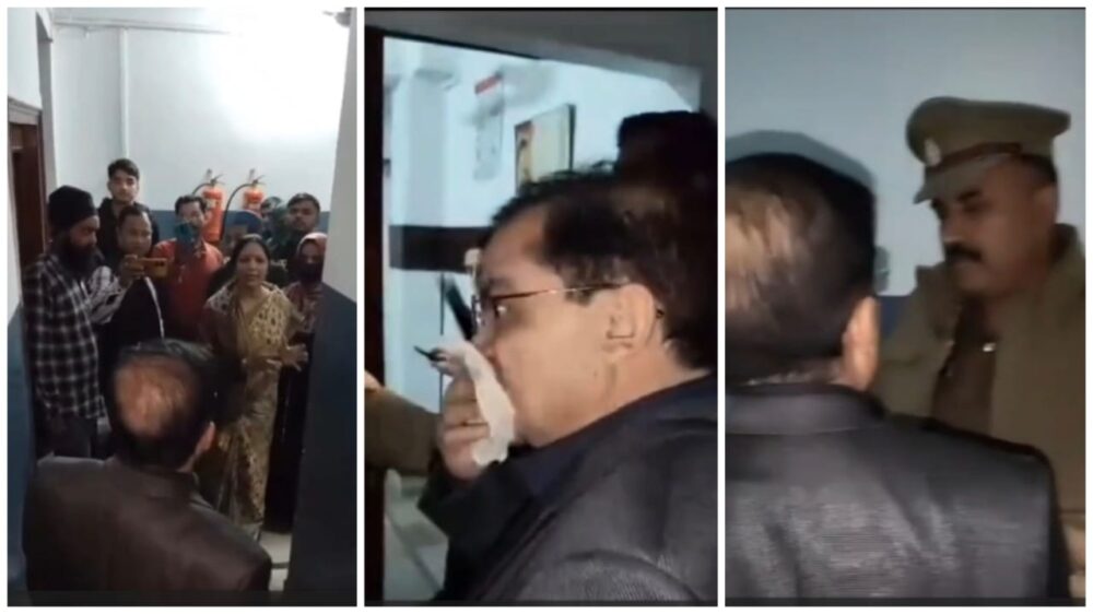 CMO caught practicing privately...! When the Women's Commission arrived, he hid in the restroom...watch the video here