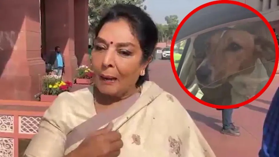 Winter Session of Parliament : संसद में नया विवाद…! रेणुका चौधरी पालतू कुत्ते संग पहुंचीं…बयान से बढ़ी सियासी गर्मी…BJP भड़की
