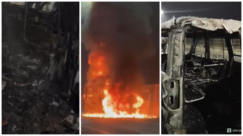 Car Fire : रायपुर में चलती स्कॉर्पियो में लगी आग…कार में थे 4 लोग…यहां देखें Video