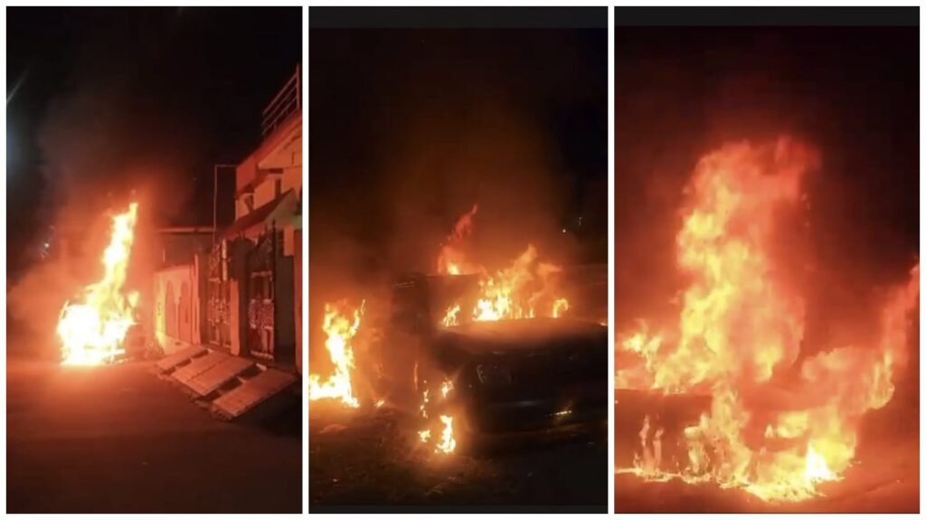 Indian Youth Congress : रायपुर ब्रेकिंग…! यूथ कांग्रेस प्रेसिडेंट के घर के बाहर खड़ी 2 कारों में लगा दी आग…कार्यकर्ताओं में आक्रोश…यहां देखें VIDEO