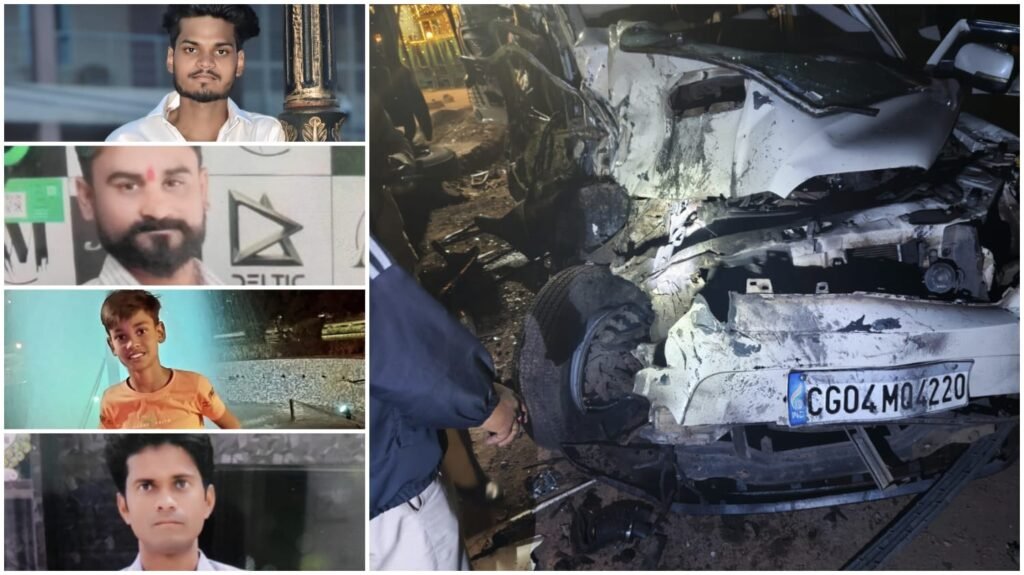 Horrific Accident on NH-130 : बिलासपुर-रायपुर NH पर दर्दनाक सड़क हादसा…! सालगिरह पार्टी से लौट रहे चाचा-भतीजे सहित 4 की मौत…VIDEO