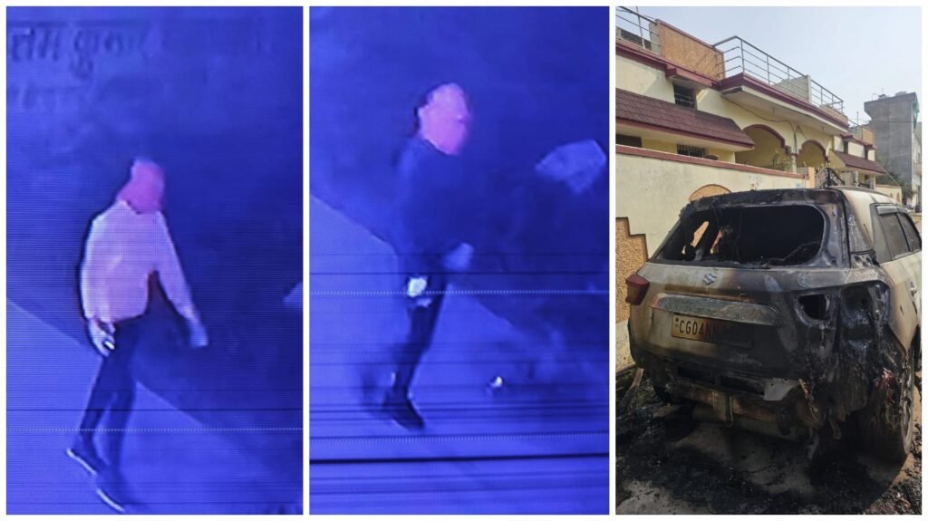 Raipur Car Arson : बड़ी खबर…! Indian Youth Congress प्रेसिडेंट की कारों में आग लगाते बदमाशों का CCTV फुटेज आया सामने…यहां देखें Video