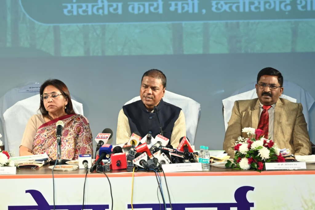 Press Conference : वन मंत्री केदार कश्यप की प्रेस वार्ता — संरक्षण, आजीविका और जैव विविधता पर जोर