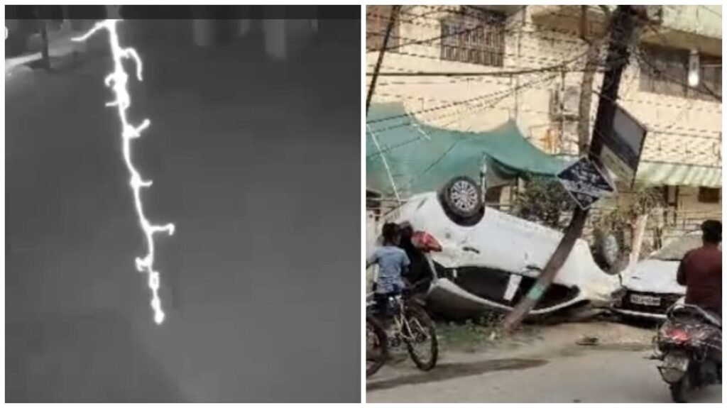 Car Collides with Pole : पंडरी थाना क्षेत्र में बड़ा हादसा…! बिजली खंभे से भिड़ी कार…जोरदार टक्कर से मुड़ गया खंभा…2 युवक गंभीर…यहां देखें बैक टू बैक Video