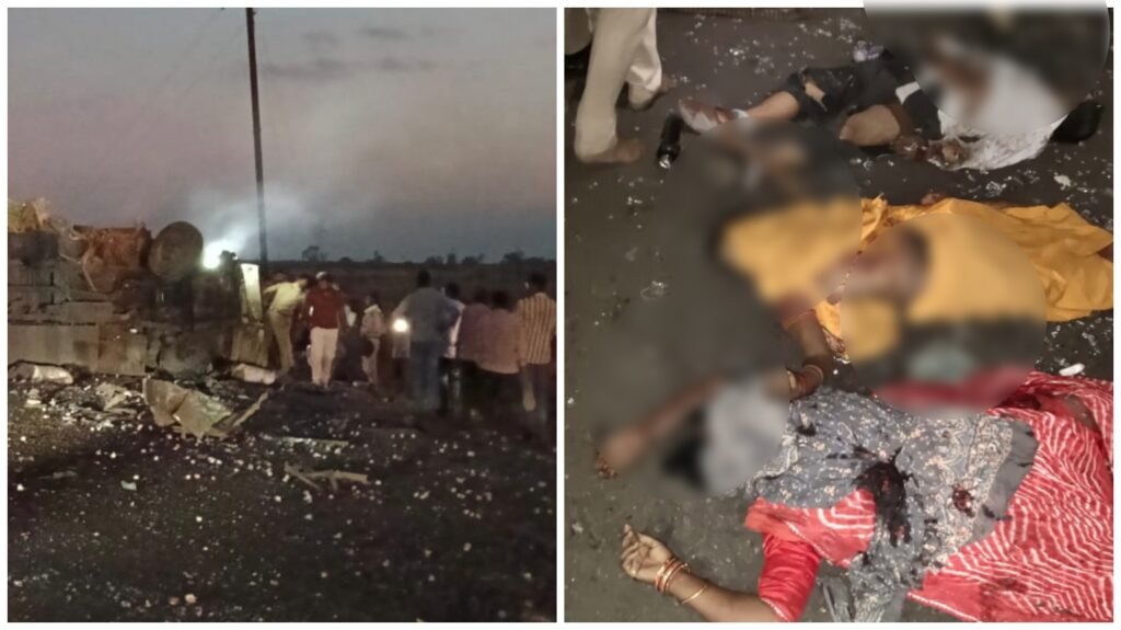 Bus Truck Fatal Crash : छिंदवाड़ा में मौत का मंजर…! सड़क हादसे से दहल उठा इलाका…बस-ट्रक भिड़ंत में 10 से ज्यादा की दर्दनाक मौत…यहां देखें मंजर VIDEO