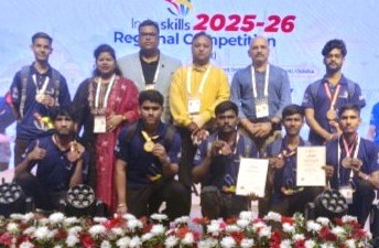 India Skill 2025-26 में छत्तीसगढ़ को मिली ऐतिहासिक सफलता, छत्तीसगढ़ के प्रतिभागियों ने ईस्ट ज़ोन प्रतियोगिता में जीते 12 पदक