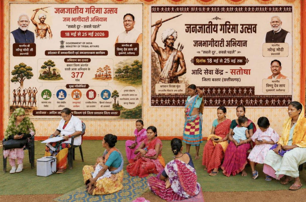 Bastar के 377 गाँवों में जनजातीय गौरव उत्सव जन भागीदारी अभियान का शानदार आगाज, धरातल पर शिकायतों के निवारण और विकास की गति बढ़ाने पहल शुरू