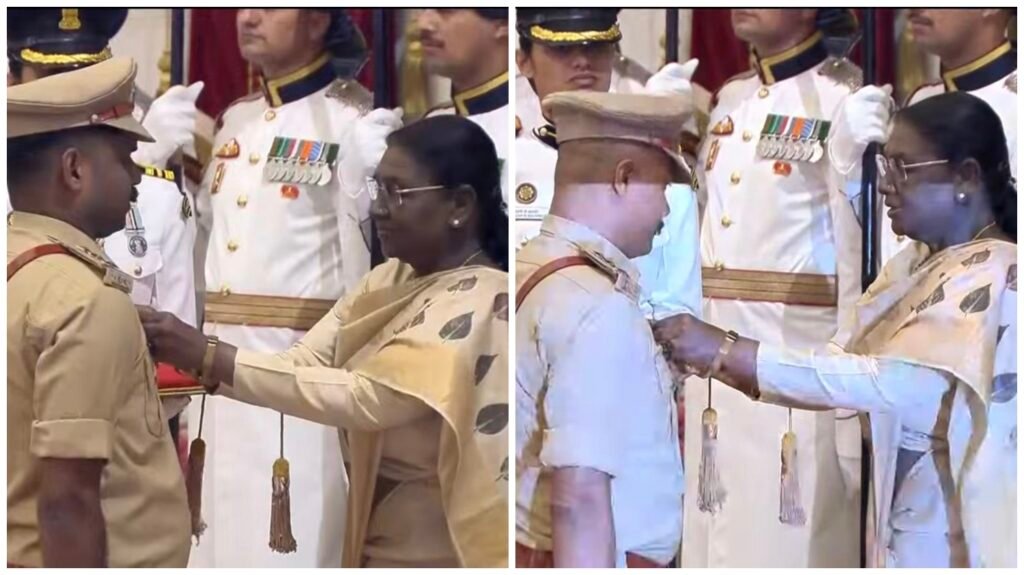 Shaurya Chakra Award : नक्सल मोर्चे के 2 सुपर कॉप्स को राष्ट्रपति भवन में मिला वीरता सम्मान…! कांकेर के लक्ष्मण केवट और रामेश्वर देशमुख ने बढ़ाया जिले का मान…राष्ट्रपति द्रौपदी मुर्मू के हाथों मिला शौर्य चक्र…यहां देखें VIDEO