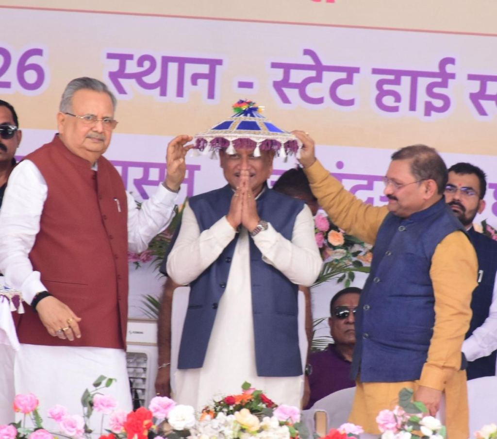 CM Vishnu ने राजनांदगांव में 510 करोड़ रुपये से अधिक लागत के 333 विकास कार्यों का किया लोकार्पण-भूमिपूजन