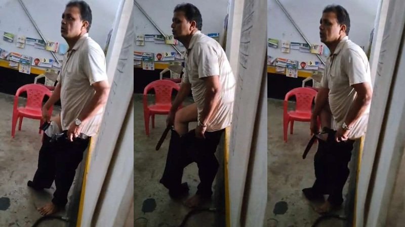 Dirty Teacher : जांजगीर-चांपा के सरकारी स्कूल में डर्टी हेड मास्टर की अशोभनीय हरकत…! बच्चों के सामने कथित अश्लील हरकत…VIDEO वायरल होते ही उठी FIR की मांग