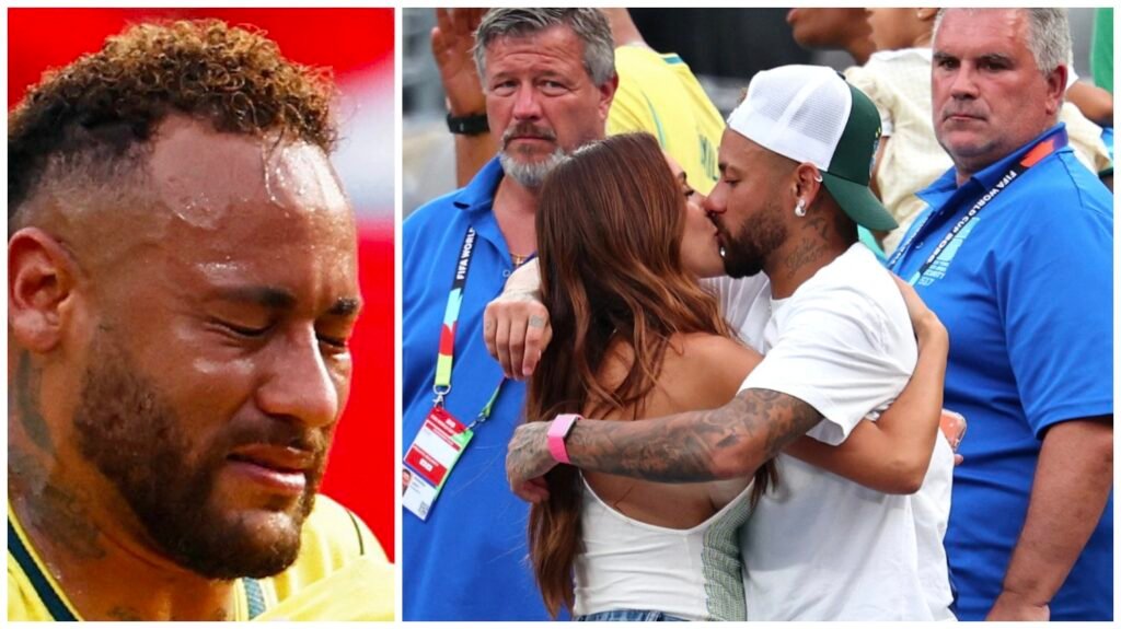 FIFA World Cup 2026 : रोके से भी नहीं रुके नेमार के आंसू…! ब्राजील की हार पर मैदान में फूट-फूटकर रोए…फिर पत्नी ने गले लगाकर किया Kiss यहां देखें Video
