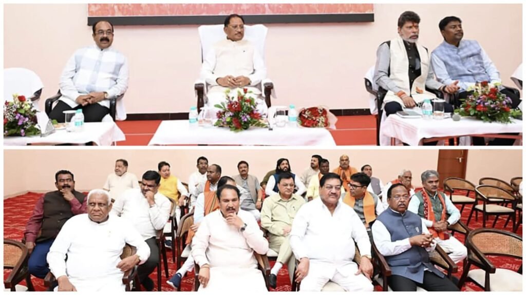 BJP Meeting : CM साय का सख्त संदेश…! सत्र में नहीं चलेगी गैरहाजिरी…100% उपस्थिति अनिवार्य…विपक्ष के हर सवाल का जवाब देने के कड़े निर्देश