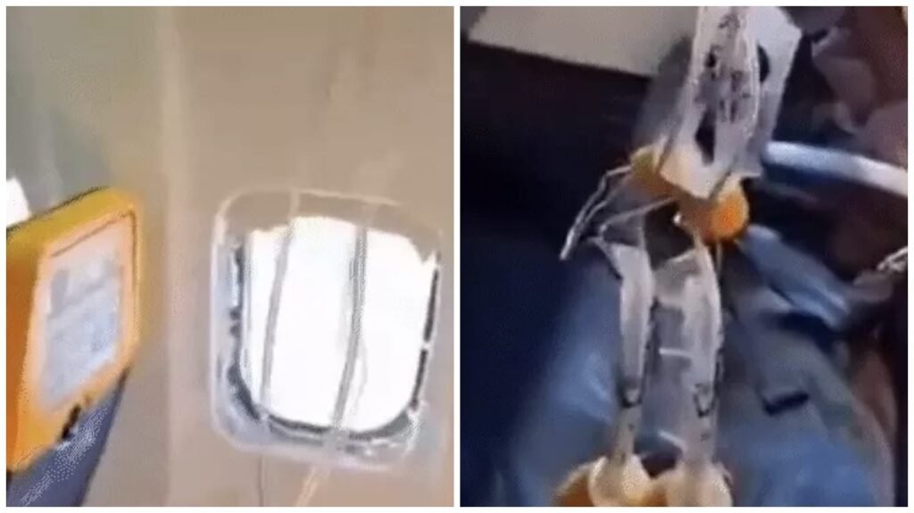 Flight Incident : विमान में बड़ा हादसा…! उड़ते विमान की अचानक टूटी खिड़की…बुजुर्ग यात्री हवा के दबाव में बाहर की ओर खिंचा…सिर-कंधा बाहर निकला…पत्नी और यात्रियों ने बचाई जान