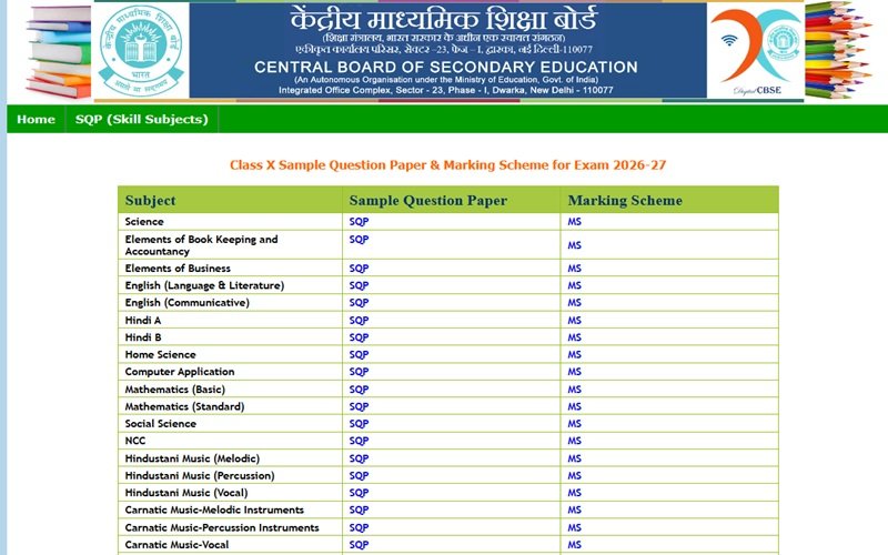 CBSE Board Exam 2027: 10वीं-12वीं के सैंपल पेपर जारी, मार्किंग स्कीम भी आई; ऐसे करें डाउनलोड