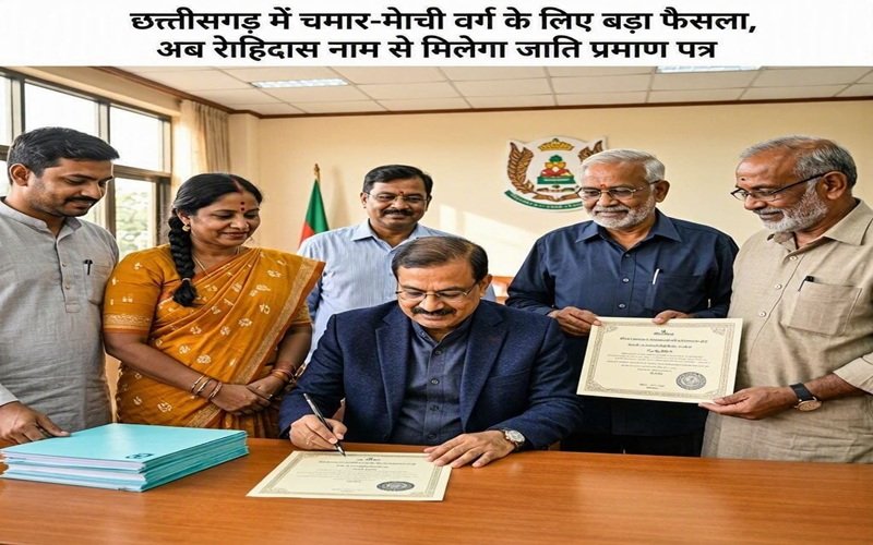 Rohidas Caste Certificate: छत्तीसगढ़ में चमार-मोची वर्ग के लिए बड़ा फैसला, अब रोहिदास नाम से मिलेगा जाति प्रमाण पत्र