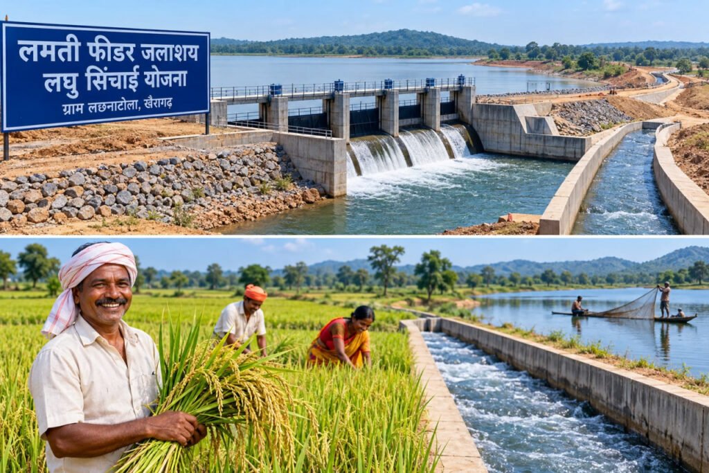 Special Article : लमती फीडर जलाशय योजना से किसानों के खेतों में पहुंचेगा सिंचाई का पानी, सेवा संकल्प अभियान के तहत जल संसाधनों के विकास से कृषि उत्पादन, मत्स्य पालन और ग्रामीण आजीविका को मजबूत बनाने की पहल
