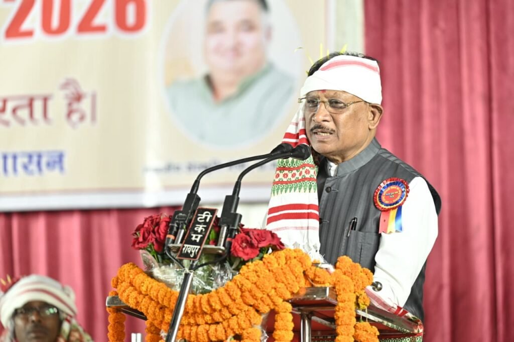 Karam Parab 2026 : करम परब में शामिल हुए CM विष्णुदेव साय, गनोद में उरांव समाज के लिए 50 लाख के सामुदायिक भवन की घोषणा