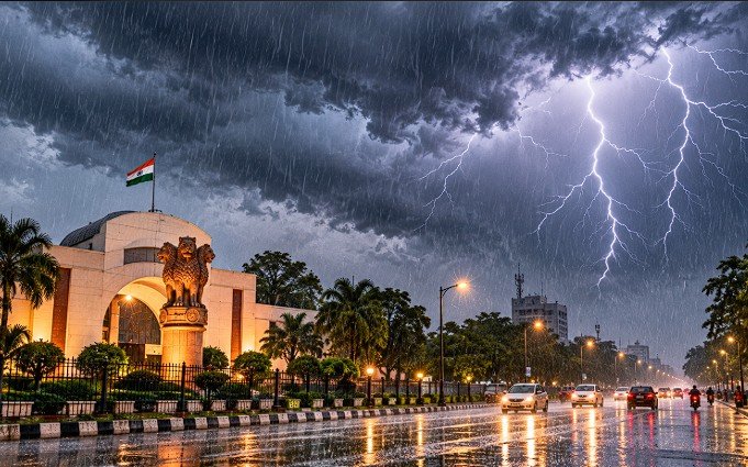 CG Weather Updates : छत्तीसगढ़ में बदलेगा मौसम, दक्षिणी इलाकों में बारिश और आकाशीय बिजली का अलर्ट