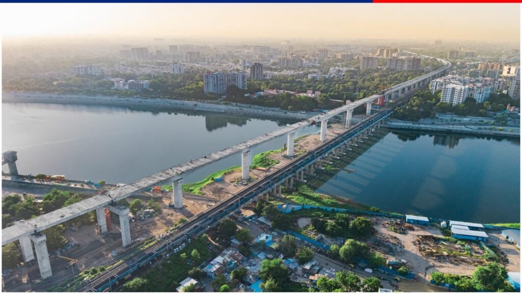 Bullet Train Corridor : मुंबई-अहमदाबाद बुलेट ट्रेन परियोजना के लिए साबरमती नदी पर पुल का निर्माण पूरा किया गया