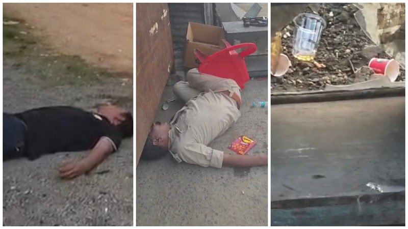 CG Police Viral Video: नशे में धुत होकर जमीन पर पड़े मिले 2 पुलिसकर्मी! पास में लावारिस पड़ी थी INSAS राइफल; SSP ने किया सस्पेंड